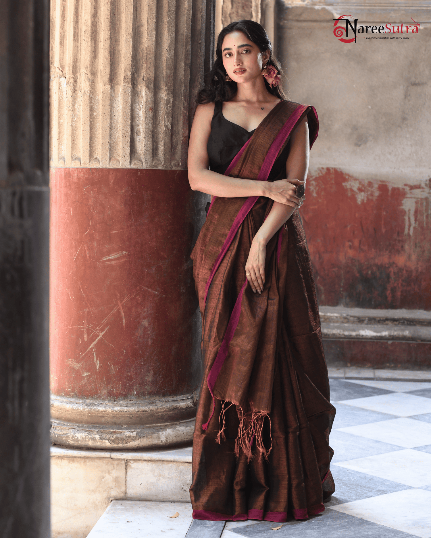 Copper Shine (Tissue SAREE)