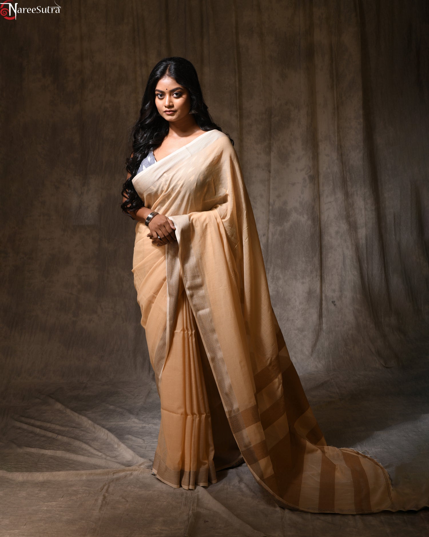 Sonar Gour (Handwoven Pure Cotton Saree)