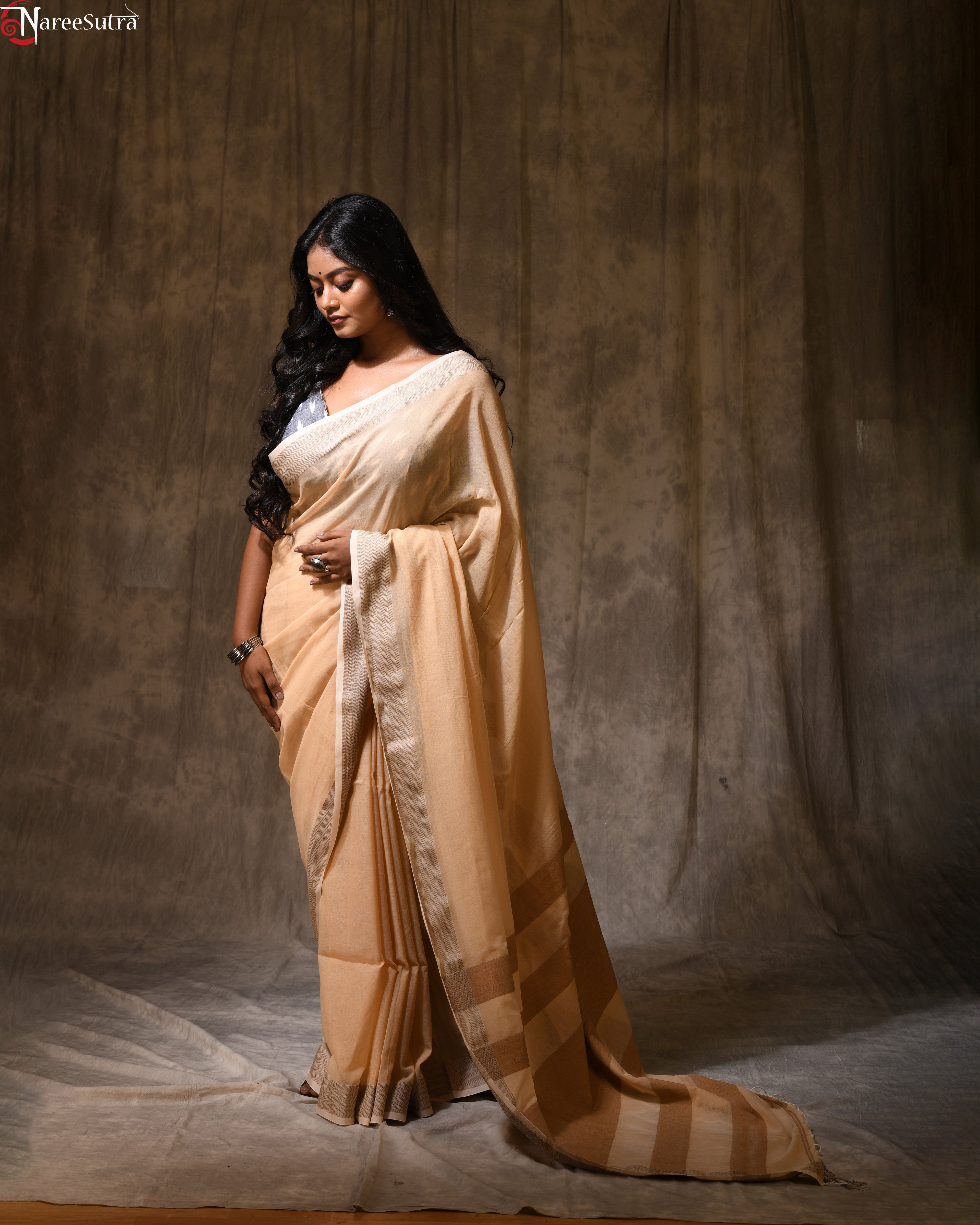 Sonar Gour (Handwoven Pure Cotton Saree)