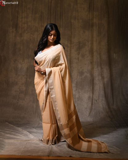 Sonar Gour (Handwoven Pure Cotton Saree)