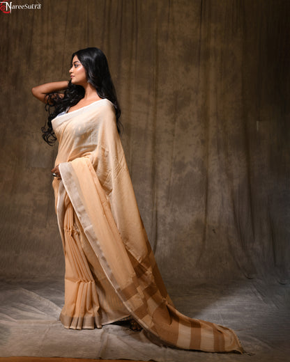 Sonar Gour (Handwoven Pure Cotton Saree)