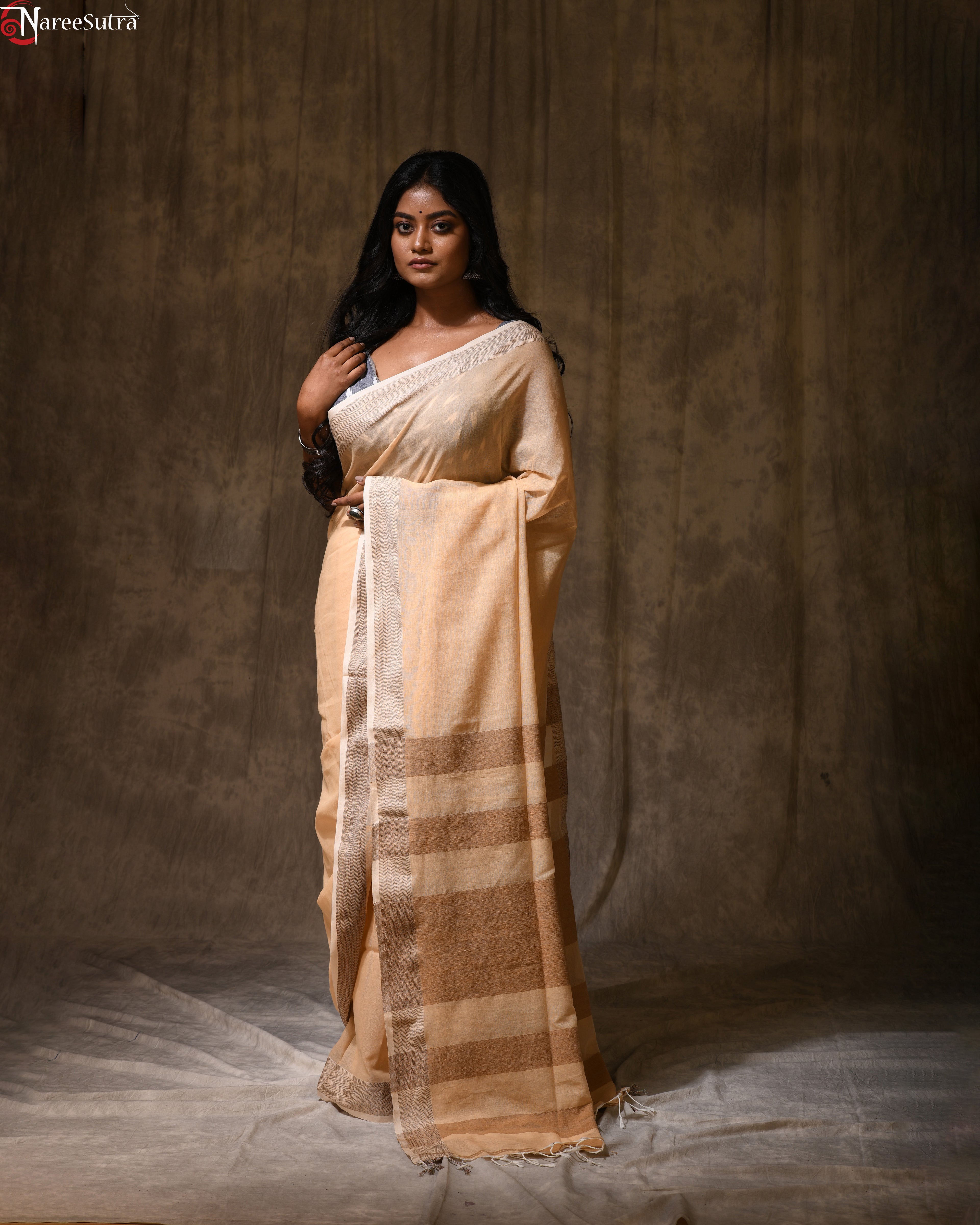 Sonar Gour (Handwoven Pure Cotton Saree)