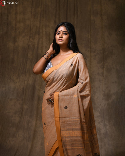 Kancha Sona (Handwoven Cotton Saree)