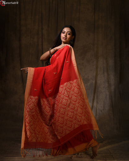 Rangadhuli (Handwoven Pure Cotton Saree)