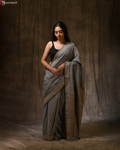 Bhenge More Ghorer Chabi (Handwoven Cotton Saree)