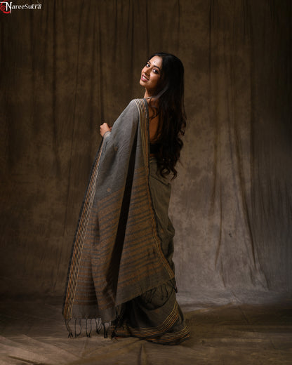 Bhenge More Ghorer Chabi (Handwoven Cotton Saree)