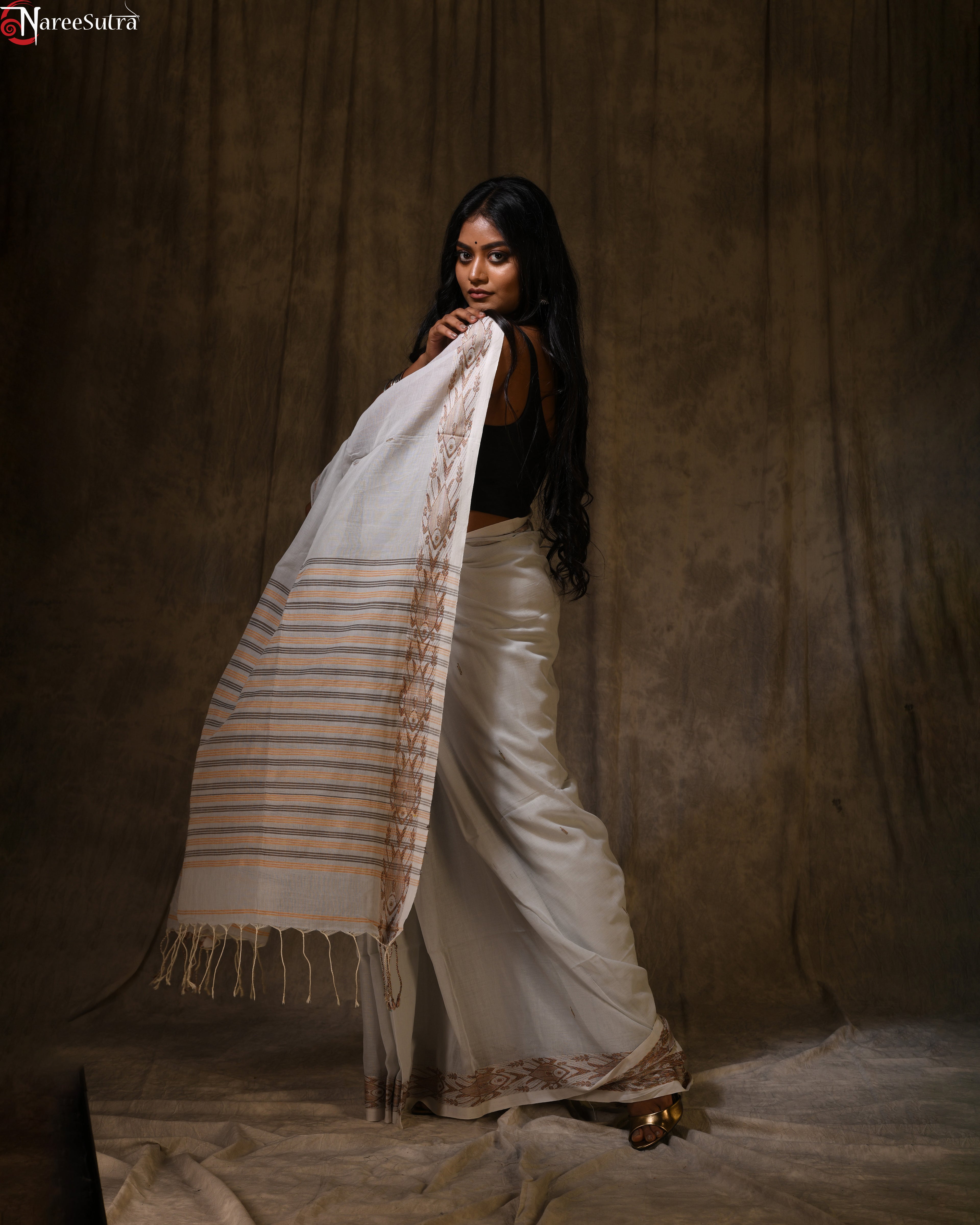 Chokher Bali (Handwoven Pure Cotton Saree)