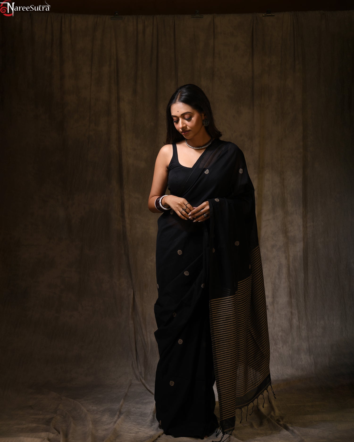 Saanjhbati (Handwoven Pure Cotton Saree)