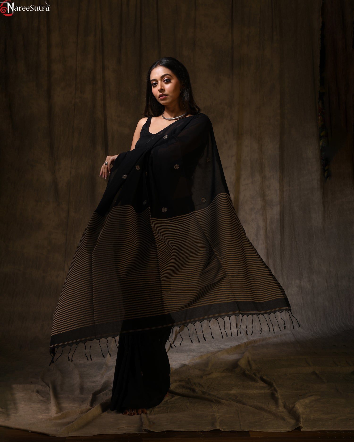 Saanjhbati (Handwoven Pure Cotton Saree)