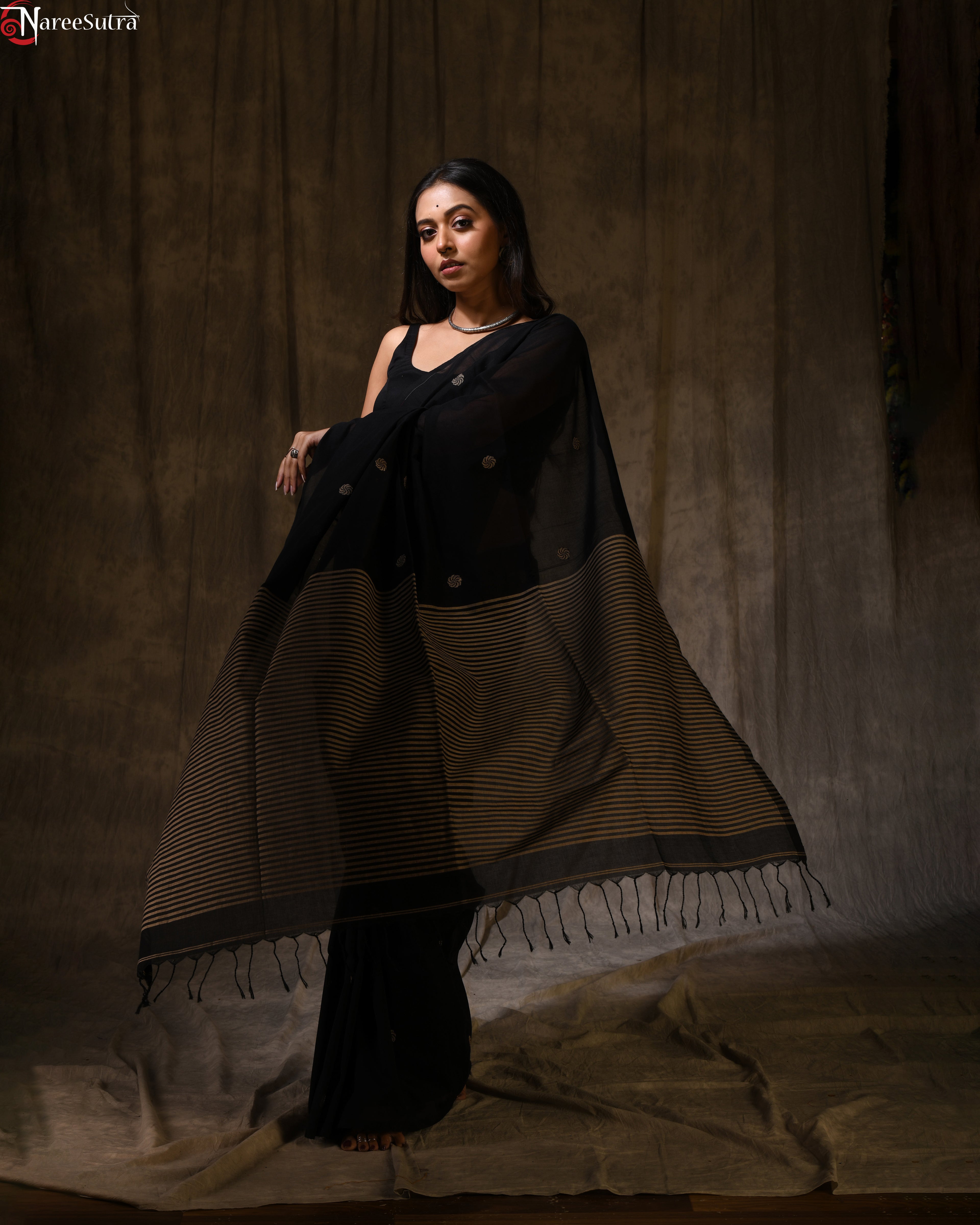 Saanjhbati (Handwoven Pure Cotton Saree)