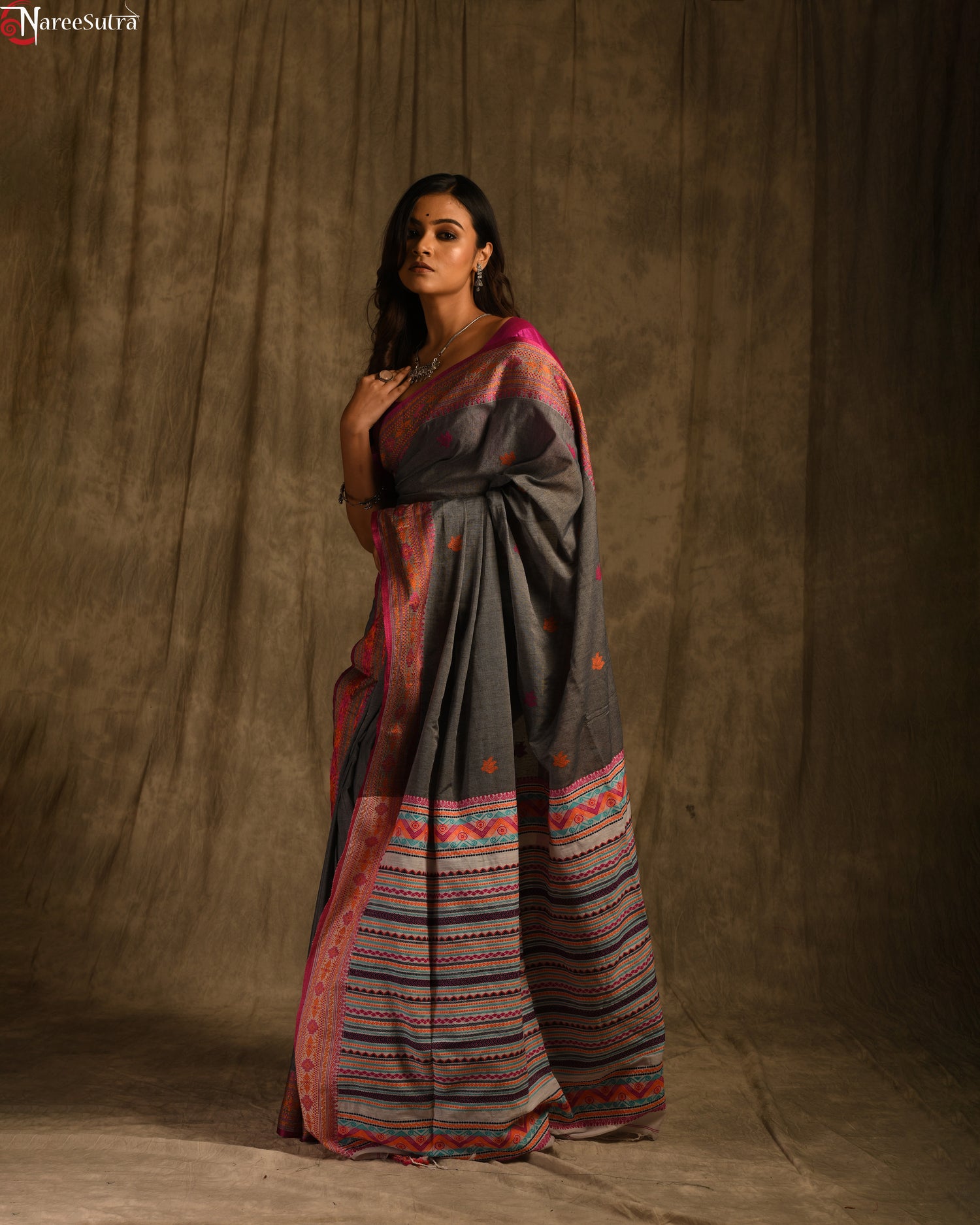 Kusum Tulaha (Mekhla Cotton Saree)