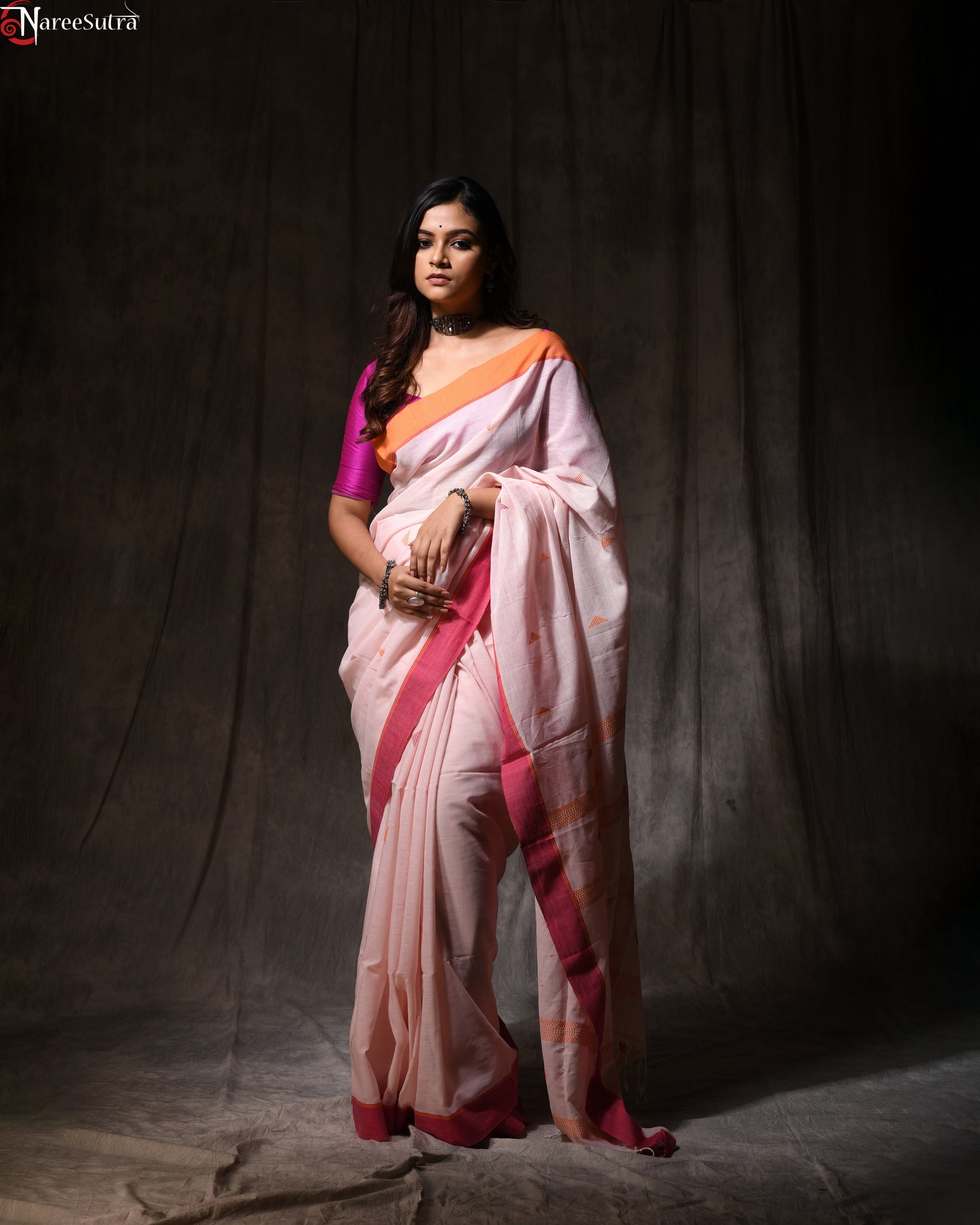 Hrid Majhare (Handwoven Pure Cotton Saree)