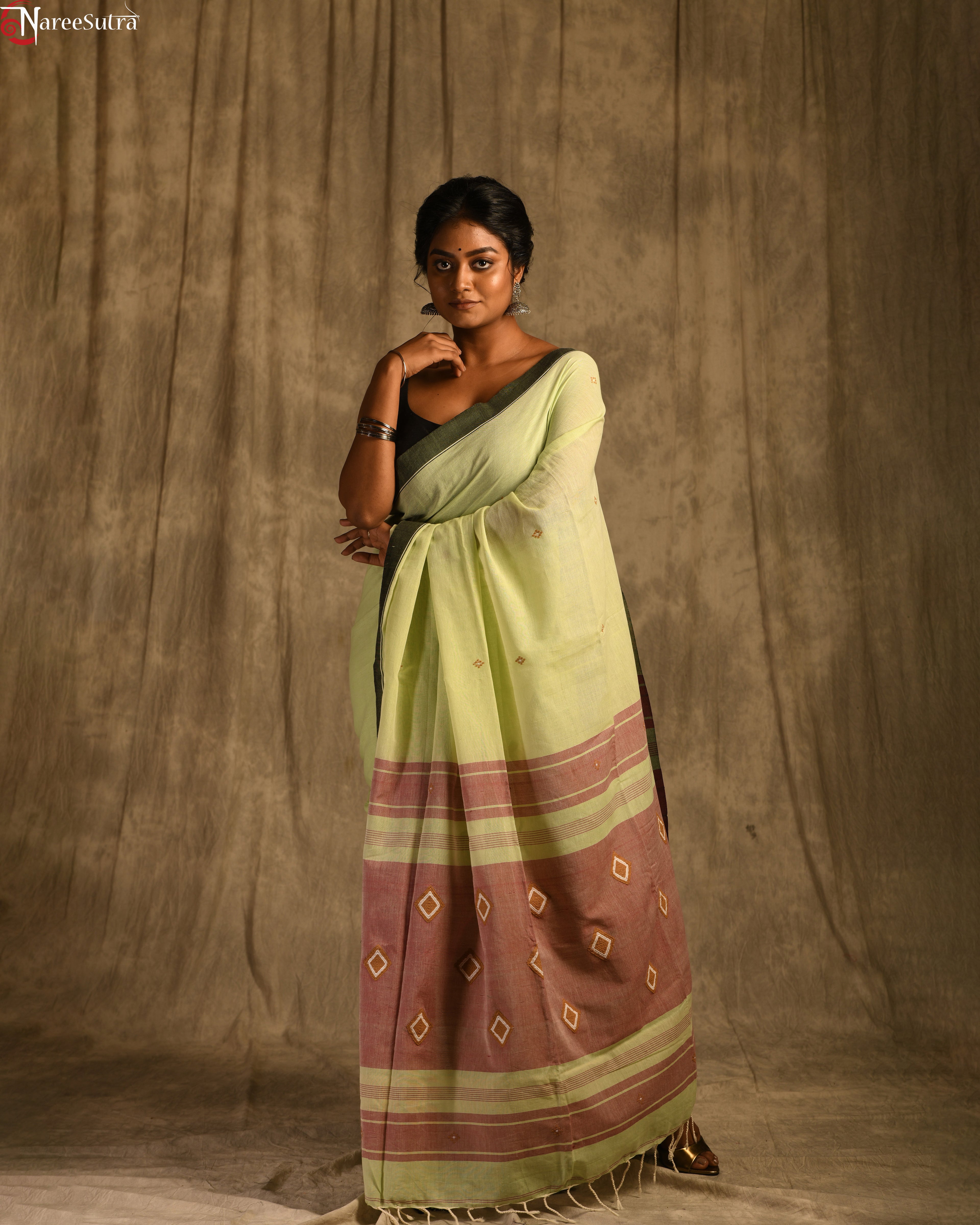 Gogon Paare (Handwoven Pure Cotton Saree)