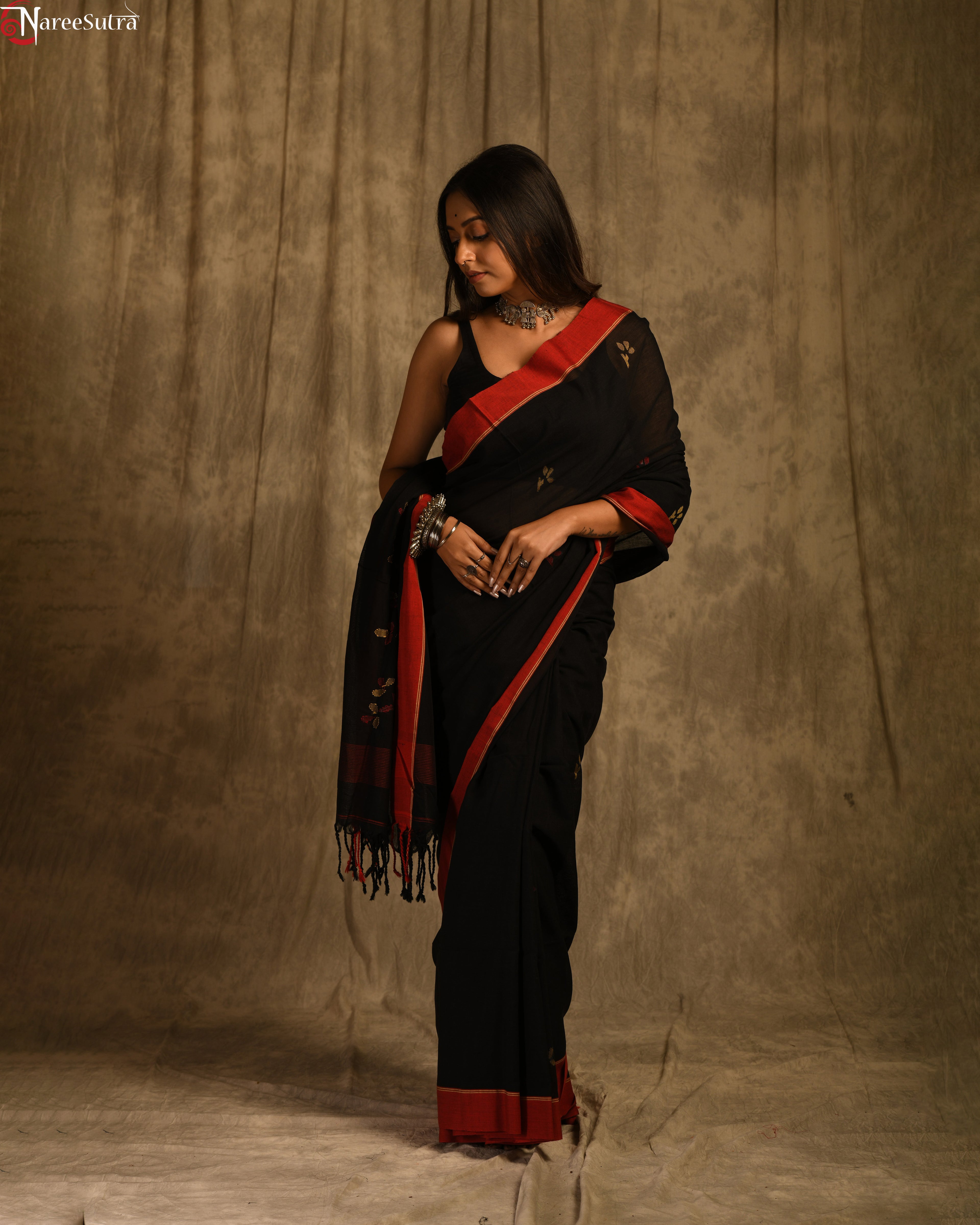 Chaturanga (Handwoven Cotton Jamdani Saree)