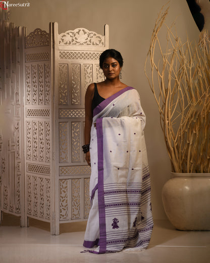 Gora (Handwoven Pure Cotton Saree)