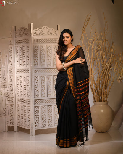 Kalkontho (Handwoven Cotton Saree)