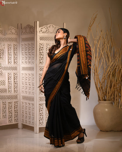 Kalkontho (Handwoven Cotton Saree)