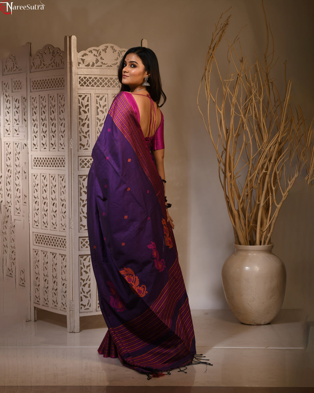 Kunja Gagan (Cotton Baluchori Saree)