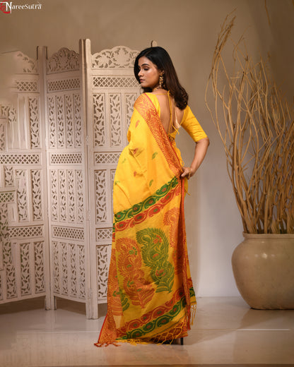 Rabir Alo (Pure Cotton Baluchori Saree)