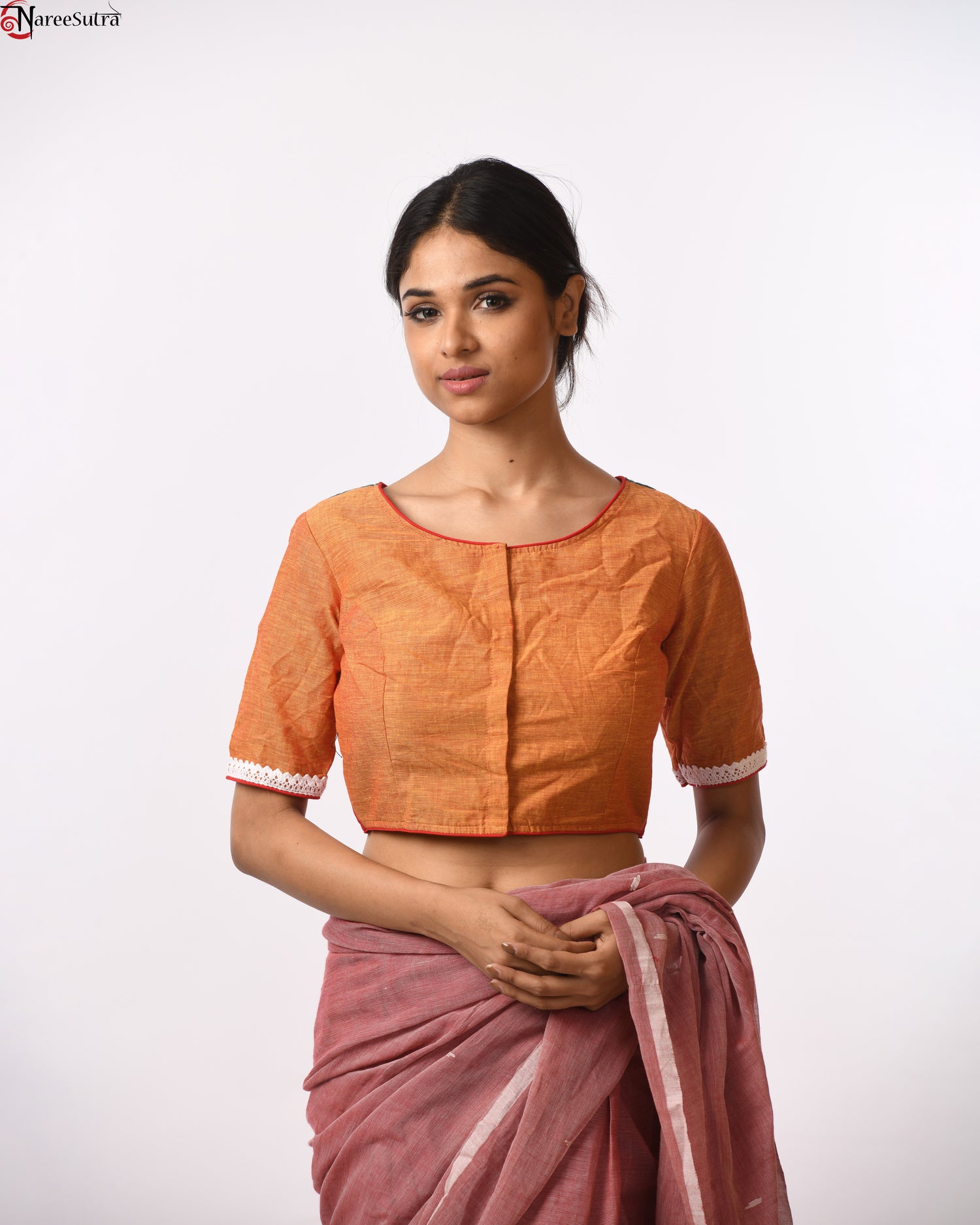 Cotton Handloom Applic Blouse