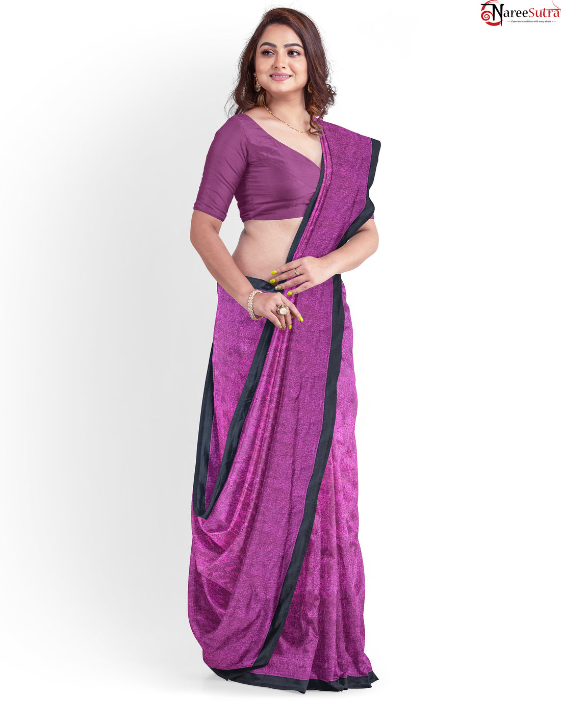 Lustrous Plum (Tissue Saree)