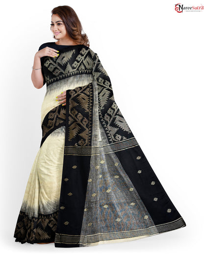 Shyama Meyer Bsyato Byakul Paye (Linen SAREE)